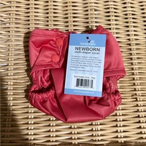 Rumparooz Newborn Cloth Diaper Cover in Red
